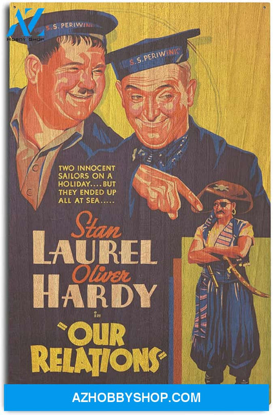 Our Relation - Laurel And Hardy Vintage Poster Usa C. 1936
