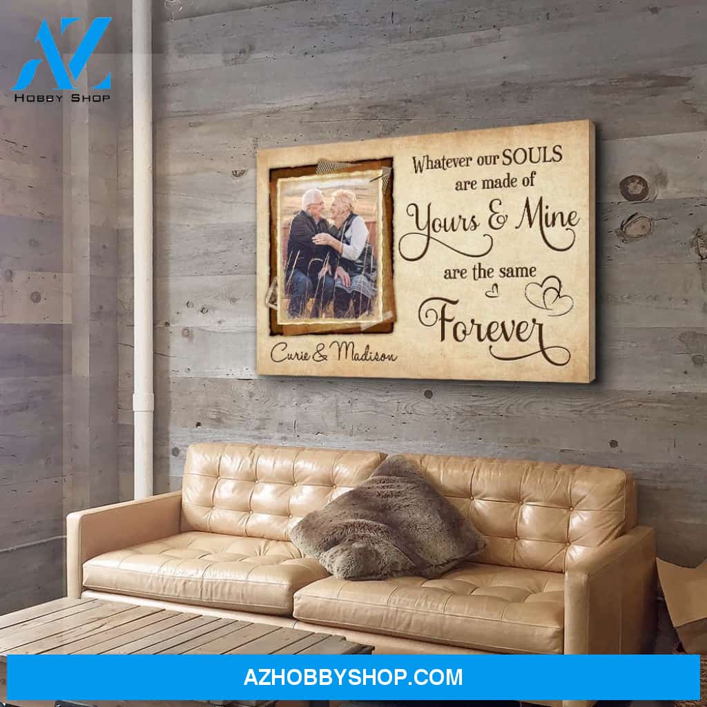 Our Souls - Personalized Custom Photo Canvas