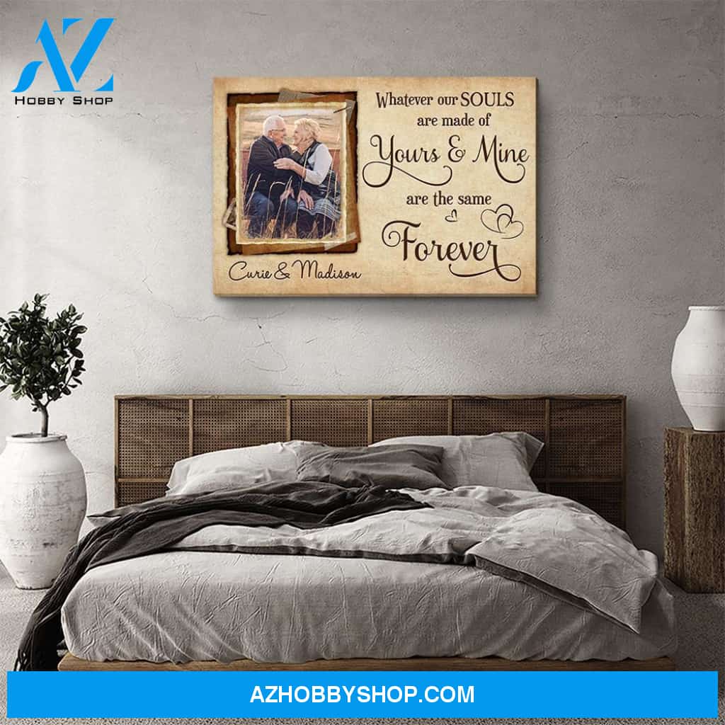 Our Souls - Personalized Custom Photo Canvas
