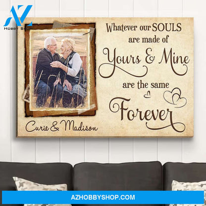 Our Souls - Personalized Custom Photo Canvas