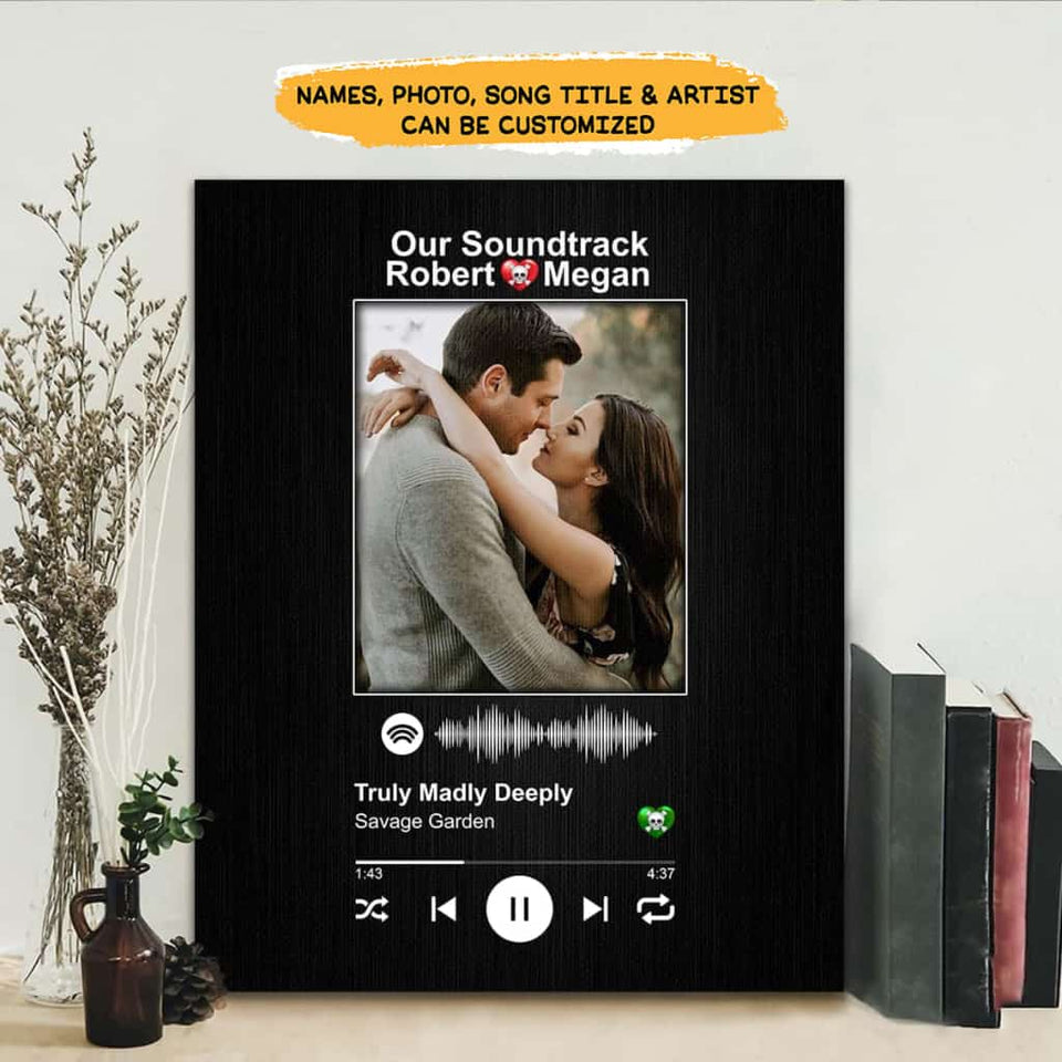 Our Soundtrack Canvas Gallery Wraps For Couple