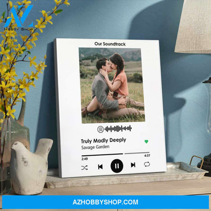Personalized Canvas, Our Soundtrack Canvas Wall Art ,Perfect Gift For Him And Her, Best Friend Gifts