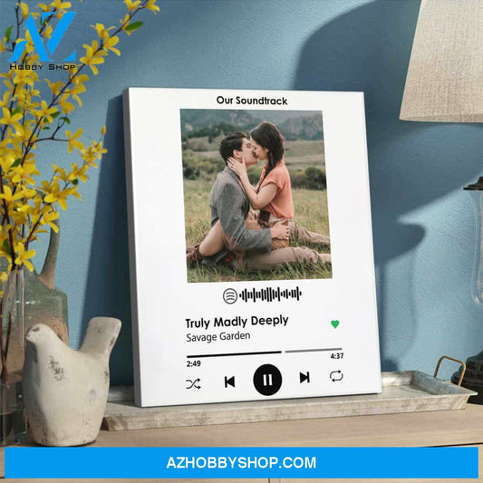 Personalized Canvas, Our Soundtrack Canvas Wall Art ,Perfect Gift For Him And Her, Best Friend Gifts