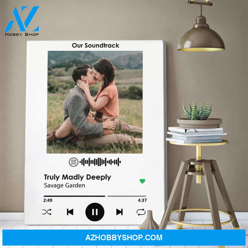 Personalized Canvas, Our Soundtrack Canvas Wall Art ,Perfect Gift For Him And Her, Best Friend Gifts