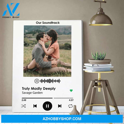 Personalized Canvas, Our Soundtrack Canvas Wall Art ,Perfect Gift For Him And Her, Best Friend Gifts