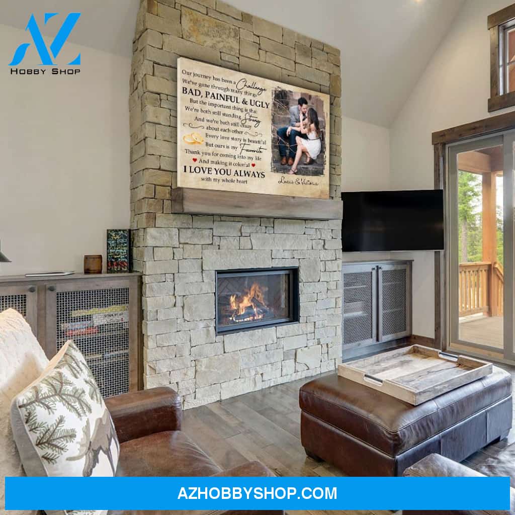 Our Story Is My Favorite - Personalized Custom Photo Canvas