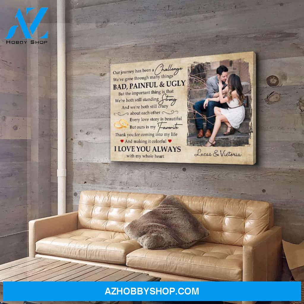 Our Story Is My Favorite - Personalized Custom Photo Canvas