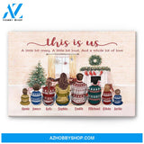 Our Story Our Life Our Home - Personalized Poster/Canvas - Christmas Gift For Family