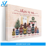 Our Story Our Life Our Home - Personalized Poster/Canvas - Christmas Gift For Family