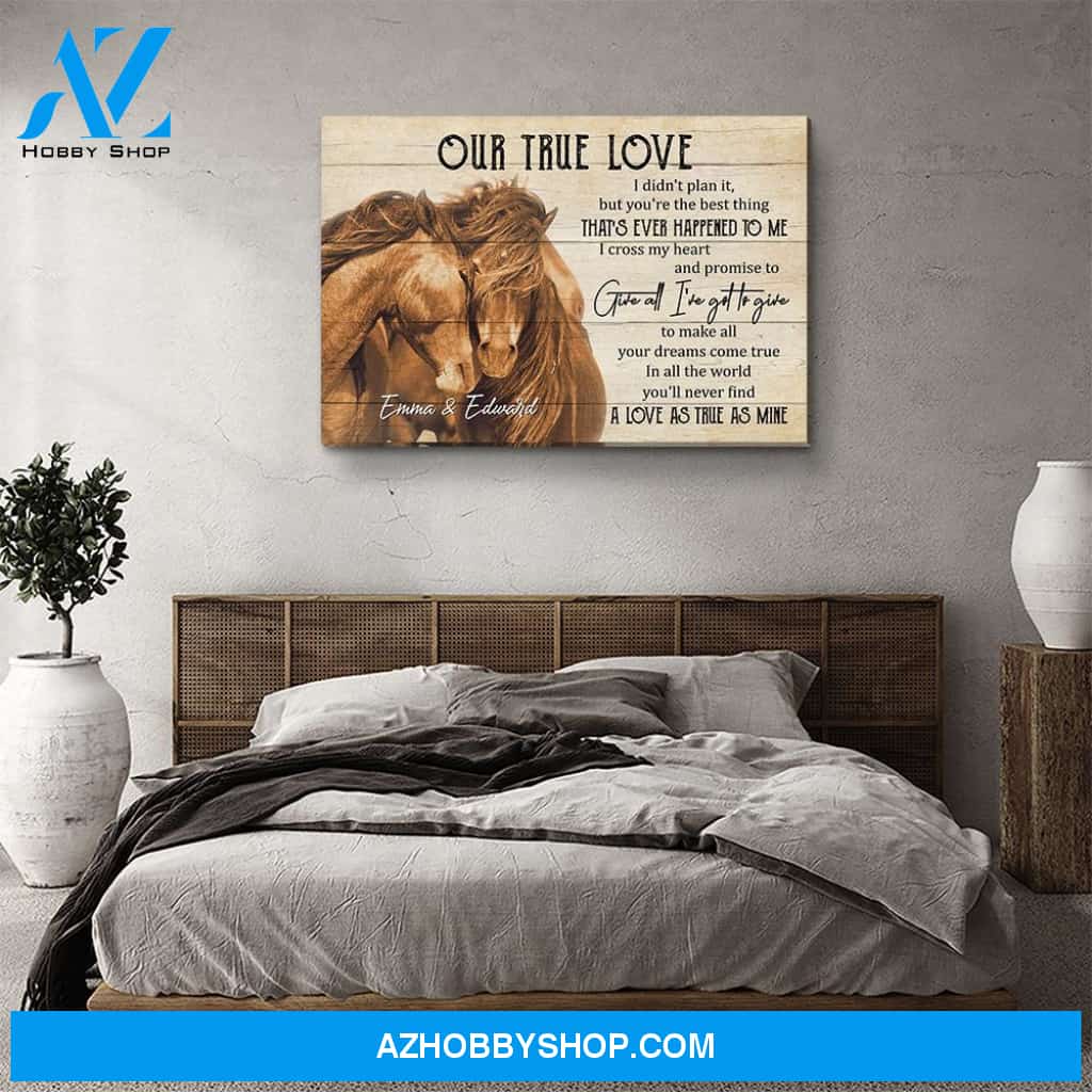 Our True Love - Personalized Custom Name Canvas