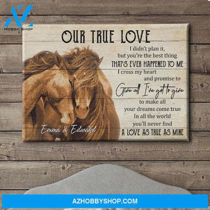 Our True Love - Personalized Custom Name Canvas