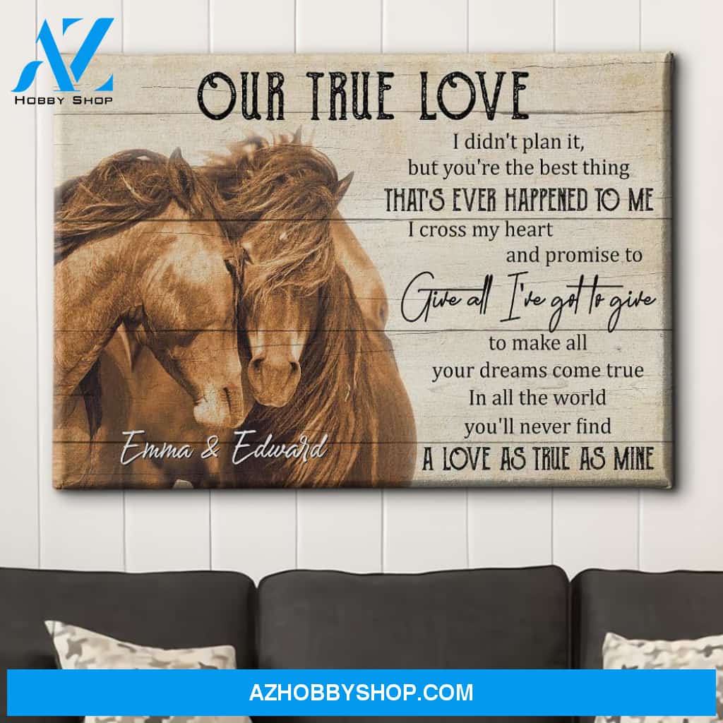 Our True Love - Personalized Custom Name Canvas