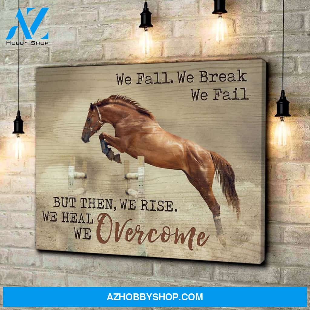 Overcome Horse Wall Art Canvas