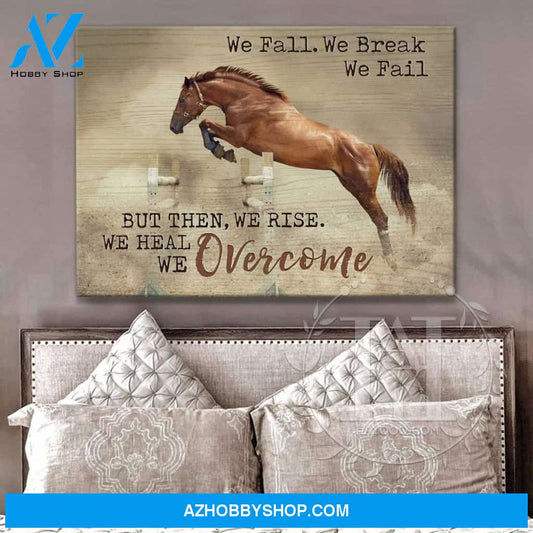 Overcome Horse Wall Art Canvas