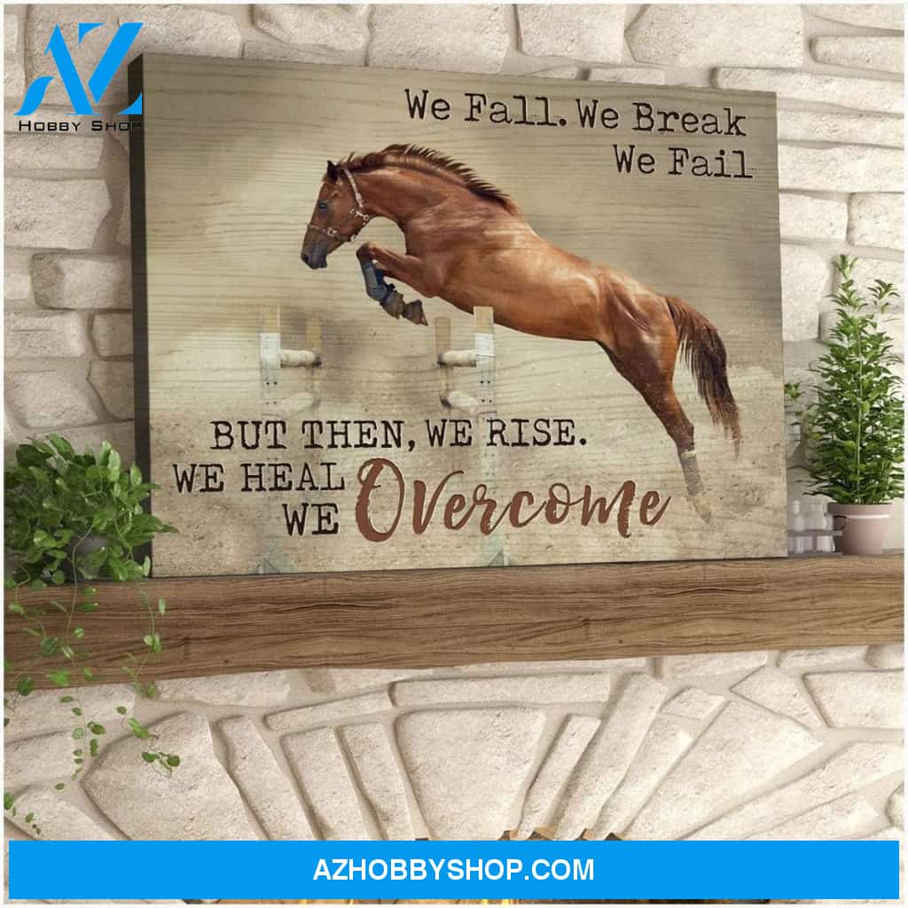 Overcome Horse Wall Art Canvas
