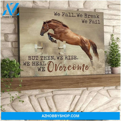 Overcome Horse Wall Art Canvas