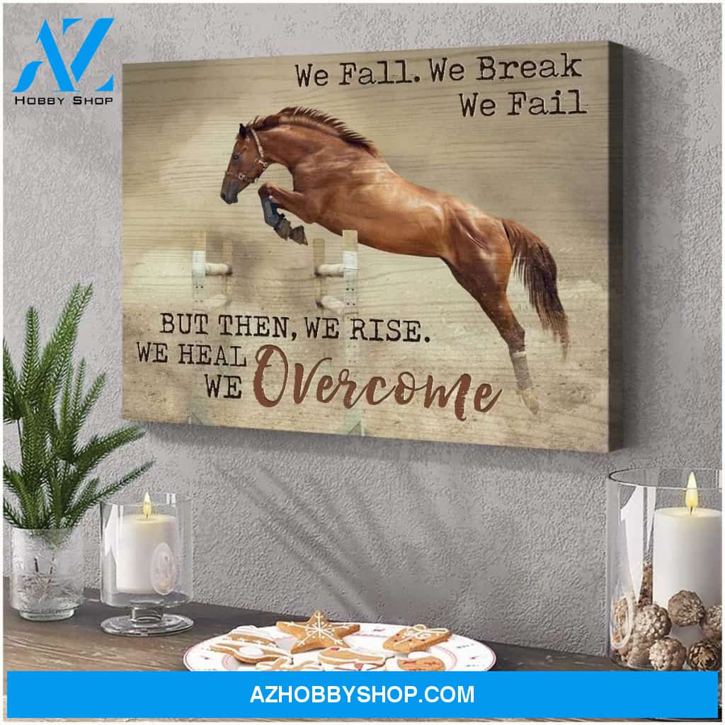 Overcome Horse Wall Art Canvas