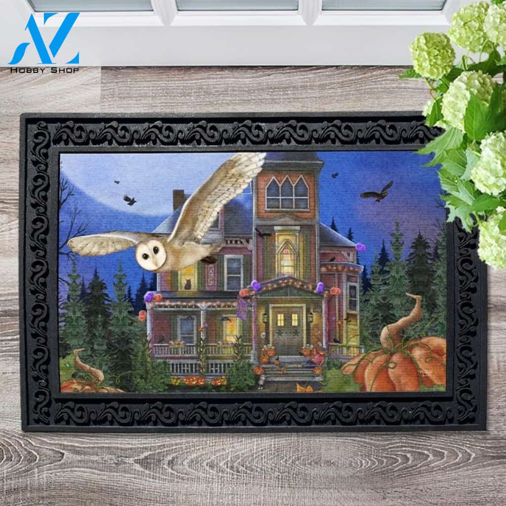 Owl Be Darned It's Halloween Doormat - 18" x 30"