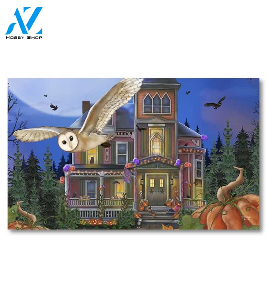 Owl Be Darned It's Halloween Doormat - 18" x 30"