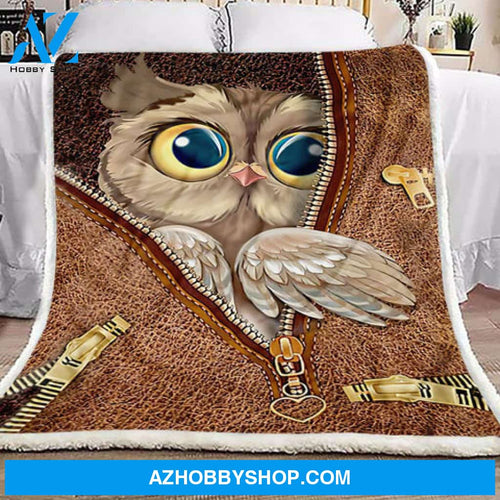 Owl Blanket, Cute Owl Fleece Blanket