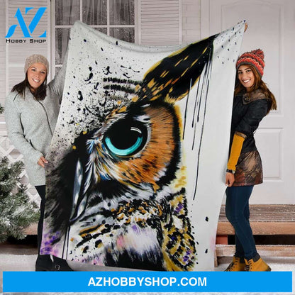 Owl Eye Fleece Blanket