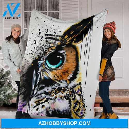 Owl Eye Fleece Blanket
