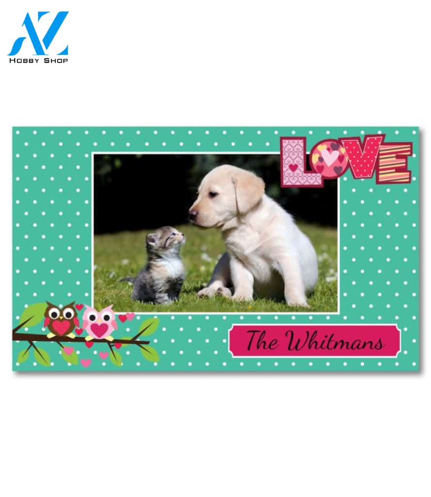 Owl Love Photo Doormat - 18" x 30"