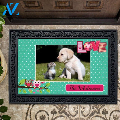 Owl Love Photo Doormat - 18" x 30"
