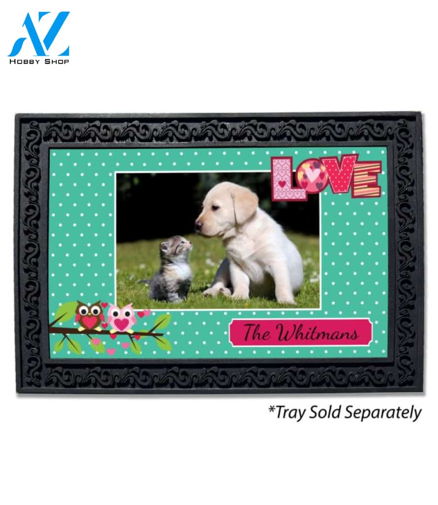 Owl Love Photo Doormat - 18" x 30"