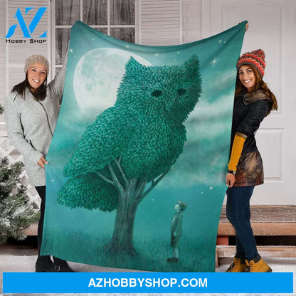 Owl The Guardian Fleece Blanket