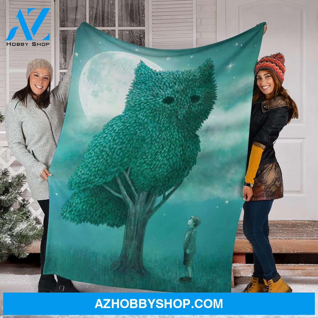Owl The Guardian Fleece Blanket