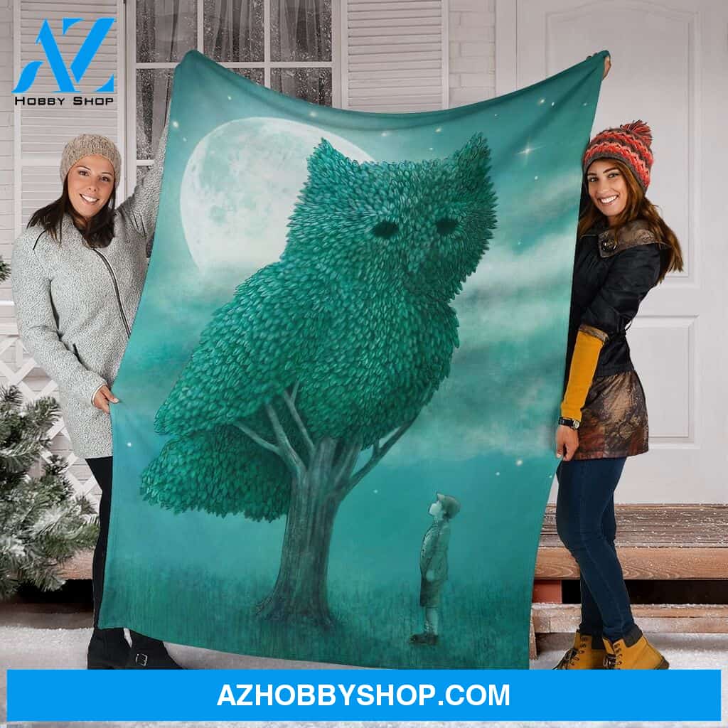Owl The Guardian Fleece Blanket