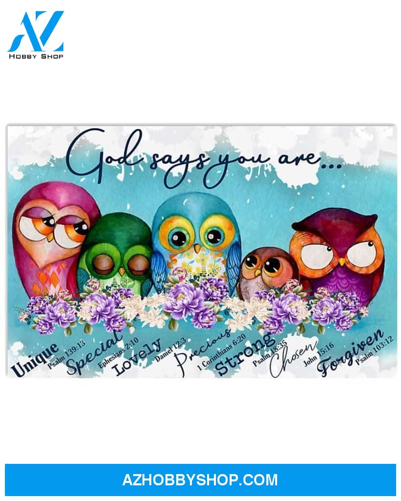 Top #41 Owls God Says You Are Canvas Wall Art, Wall Decor Visual Art Unique Gifts