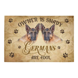 Owner Is Shady Germans Shepherd Dogs Lover Doormat Welcome Mat