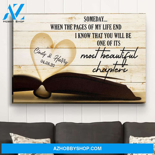 Pages Of My Life - Personalized Custom Name Canvas