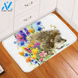 Painted Garden Hedgehog Door Mat
