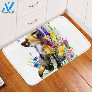 Painted Garden Puppy Door Mat