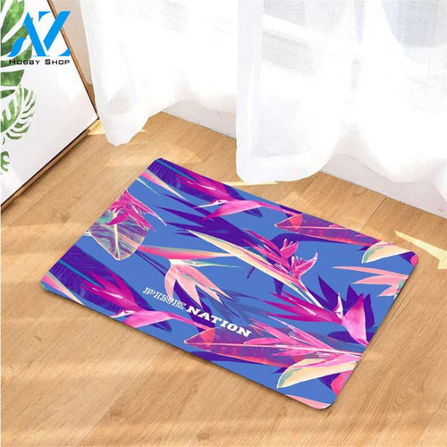 painting flower pink nation doormats
