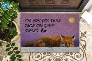 Painting For Fox Sake Take Off Shoes Doormat | WELCOME MAT | HOUSE WARMING GIFT