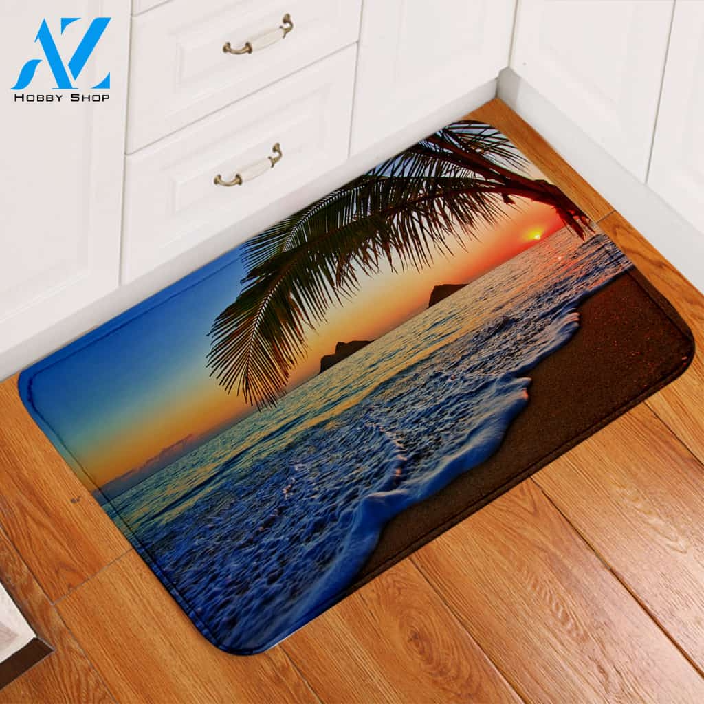Palm Beach Sunset Door Mat