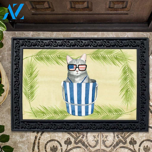 Palm Cat Doormat - 18" x 30"
