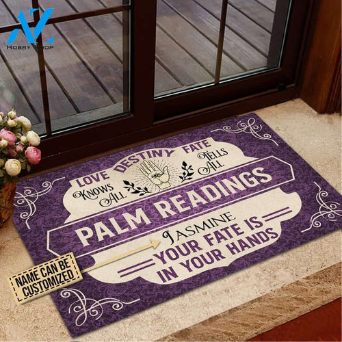 Palmistry Palm Readings Your Fate Is In Your Hands Custom Doormat | Welcome Mat | House Warming Gift