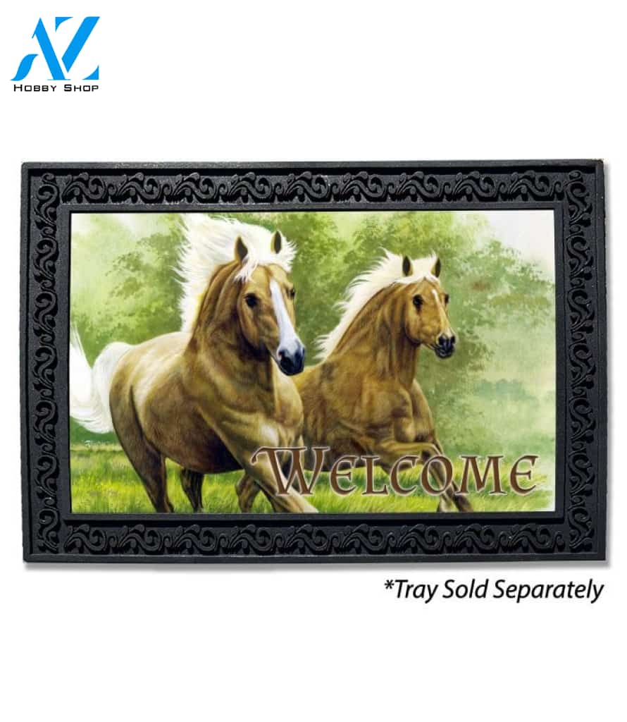 Palominos Run Free Doormat - 18" x 30"