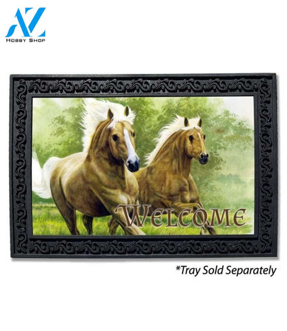 Palominos Run Free Doormat - 18" x 30"