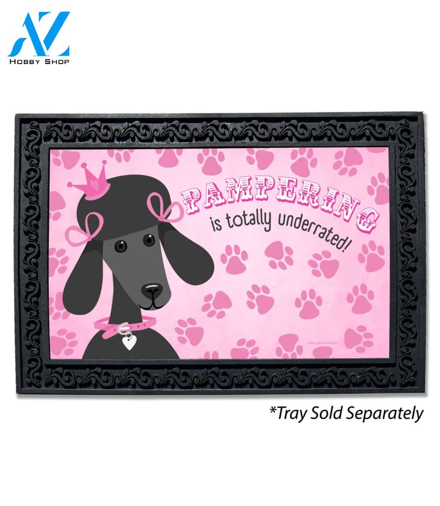Pampered Poodle Doormat - 18" x 30"