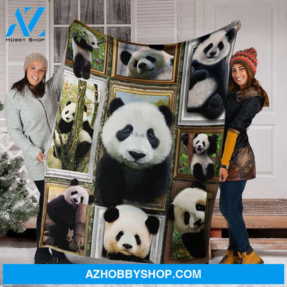 Panda 3D Fleece Blanket