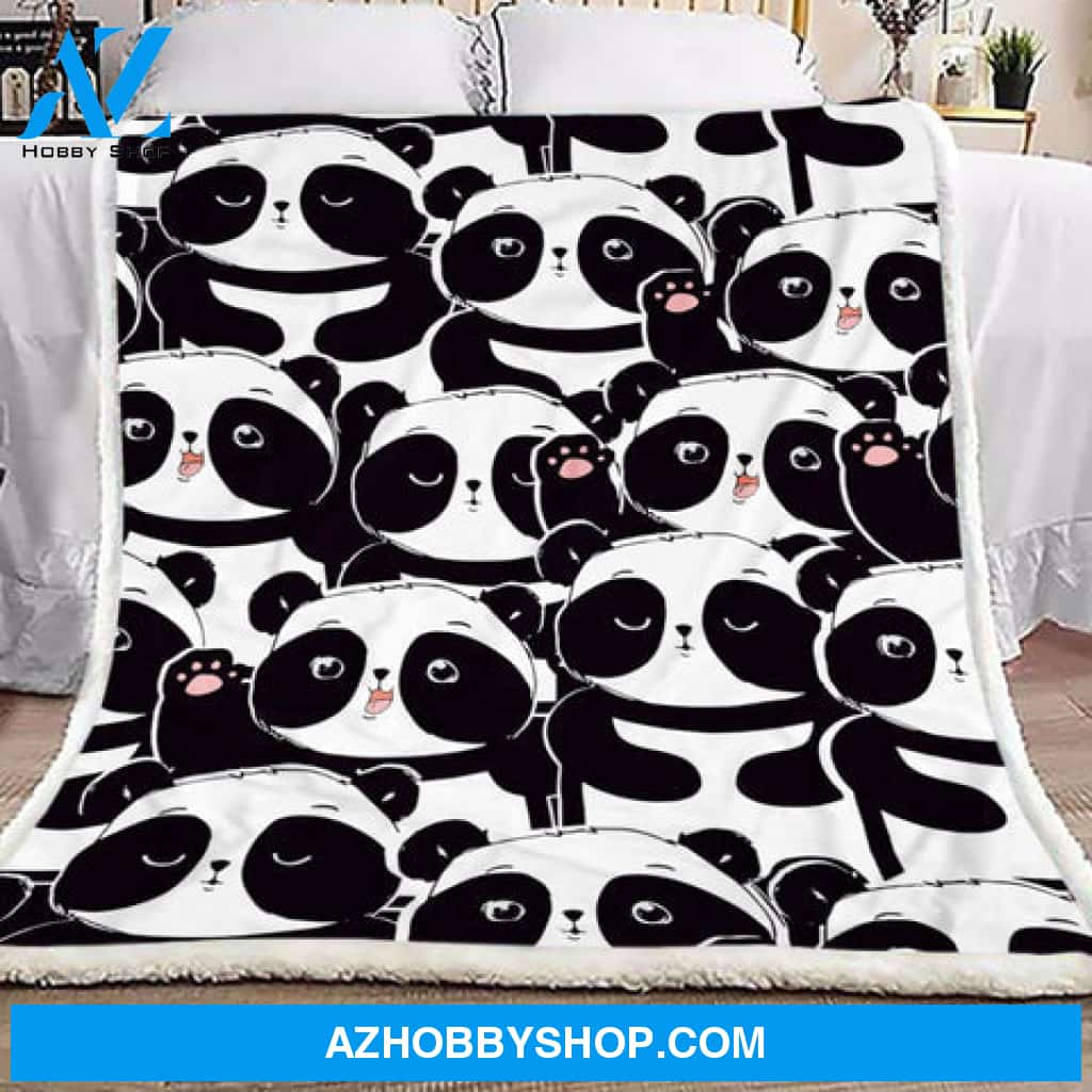 Panda Blanekt, Full Of Pandas, Panda Lover