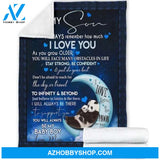 Panda Blanket Gifts For Son Birthday - Moms Presents for Baby Boy Fleece Blanket Quilting