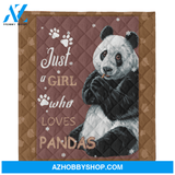 Panda Blanket, Just A Girl Who Loves Pandas