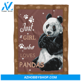 Panda Blanket, Just A Girl Who Loves Pandas